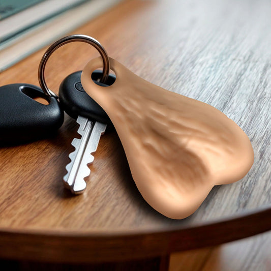 Big Ballers Nuts Keychain - Light - Novelty Keychain