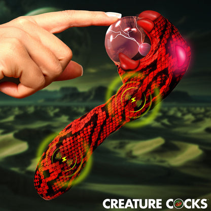 Creature Cocks Cobra -  18.5 cm USB Rechargeable Fantasy Vibrator with Plasma Ball