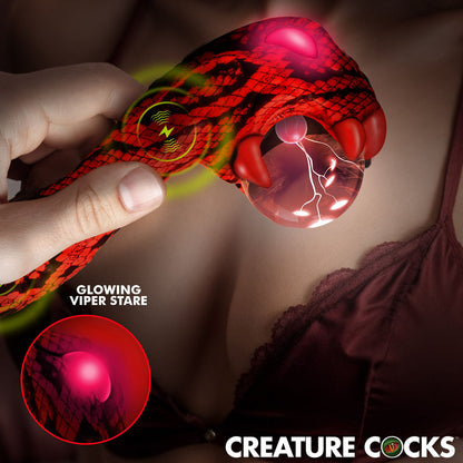Creature Cocks Cobra -  18.5 cm USB Rechargeable Fantasy Vibrator with Plasma Ball