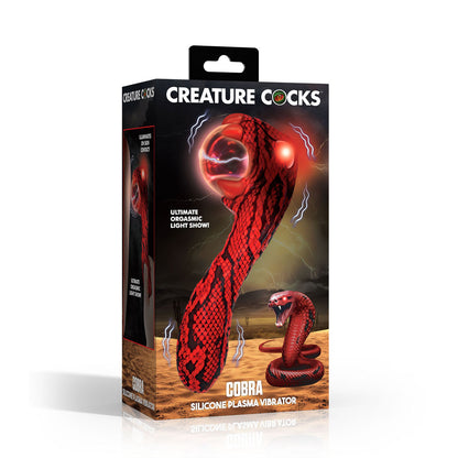 Creature Cocks Cobra -  18.5 cm USB Rechargeable Fantasy Vibrator with Plasma Ball