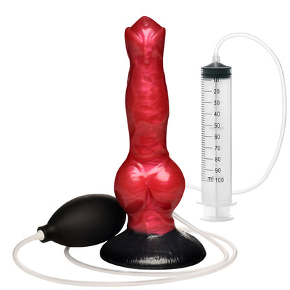 Creature Cocks Hell Hound Squirting Silicone Dildo - /Black 19.8 cm Squirting Canine Fantasy Dildo
