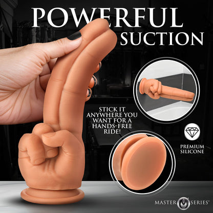 Master Series The Pleaser -  23.6 cm Double Finger Dildo