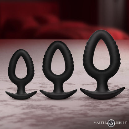 Master Series Pop Plugs -  Anal Plug Trainer Set - Set of 3 Sizes