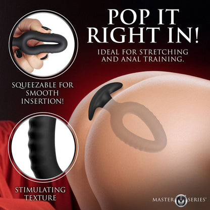 Master Series Pop Plugs -  Anal Plug Trainer Set - Set of 3 Sizes