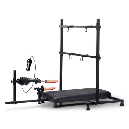 Master Series Breed Master - Breeding Restraint Stand with Sex Machine