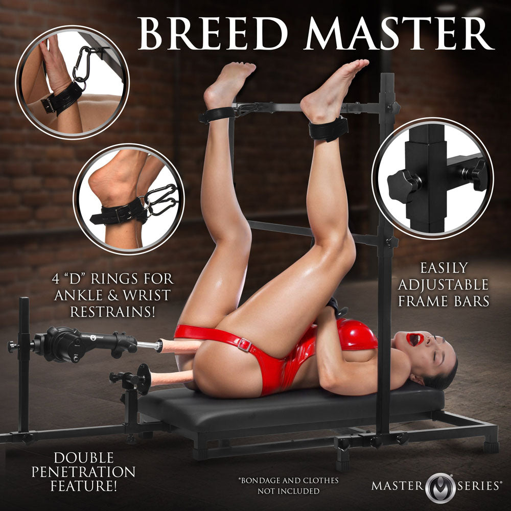 Master Series Breed Master - Breeding Restraint Stand with Sex Machine