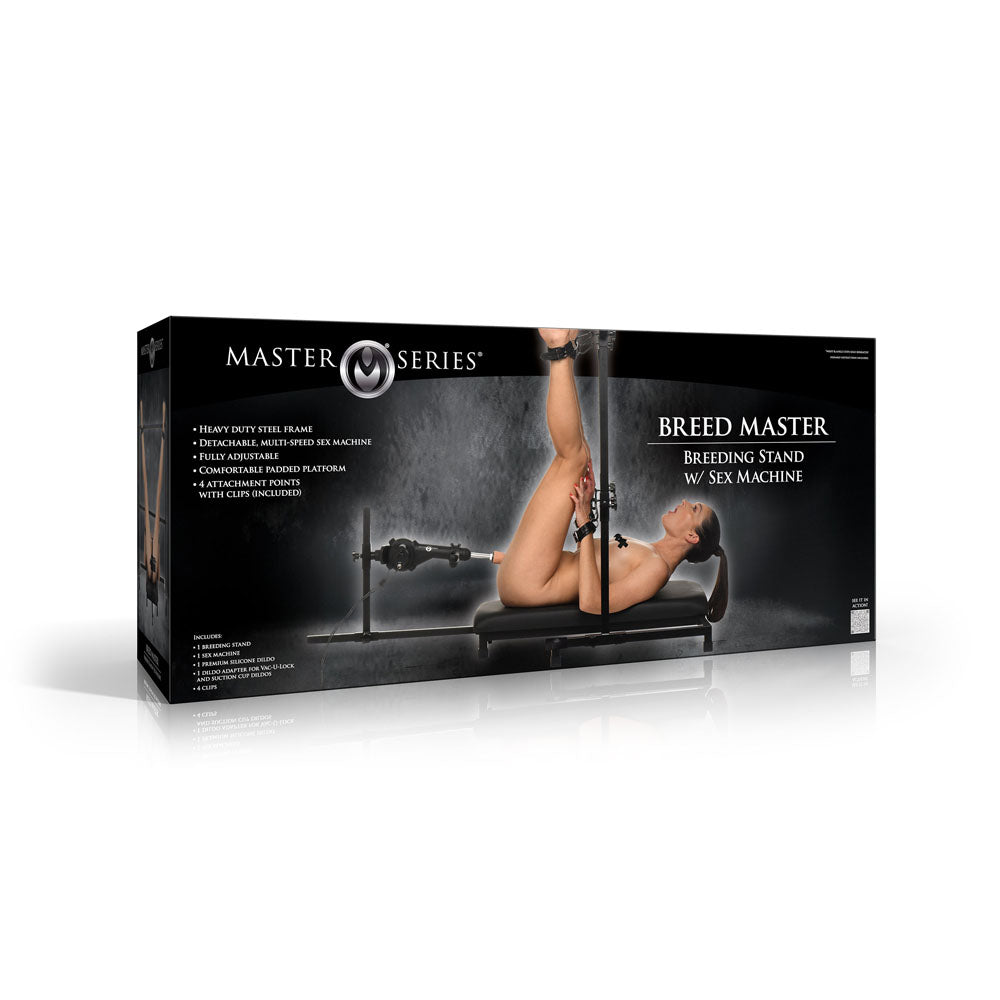 Master Series Breed Master - Breeding Restraint Stand with Sex Machine