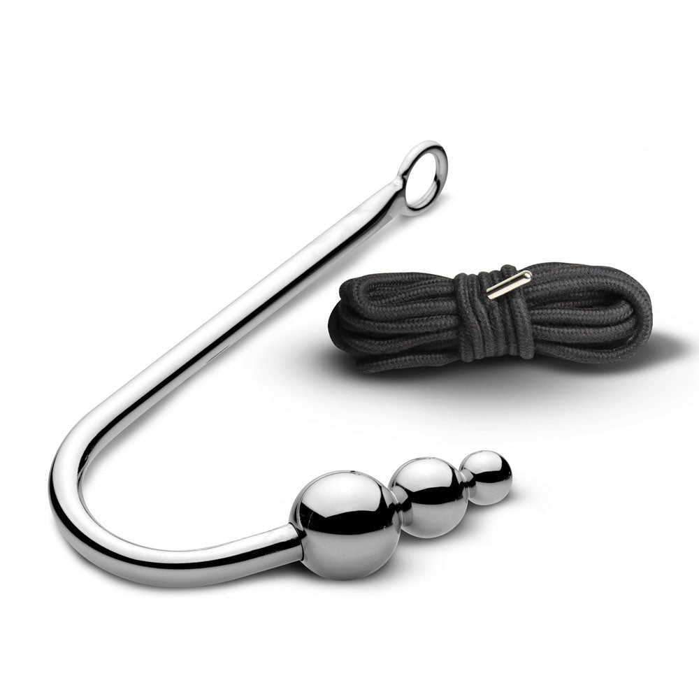 Master Series Roped - Beaded Anal Hook With Rope