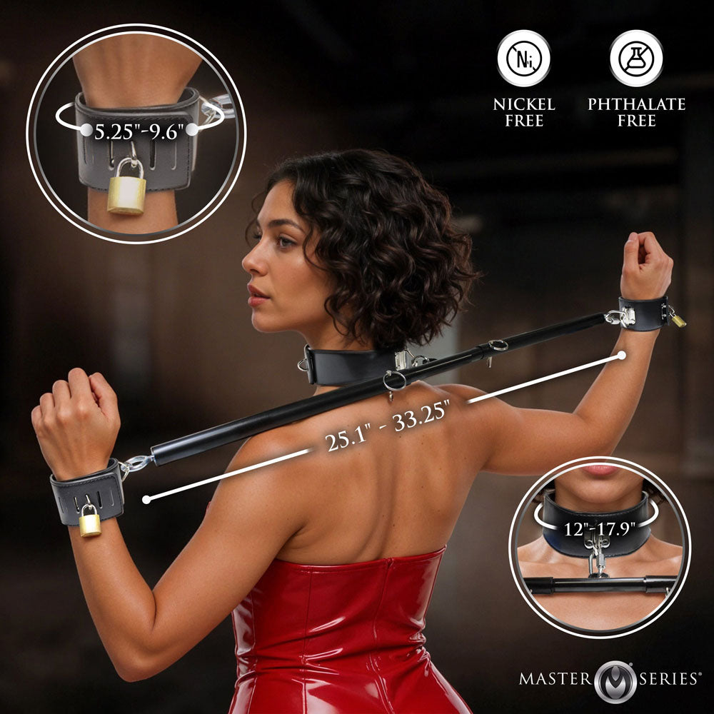 Master Series Dominion Bar -  Adjustable Spreader Bar with Collar