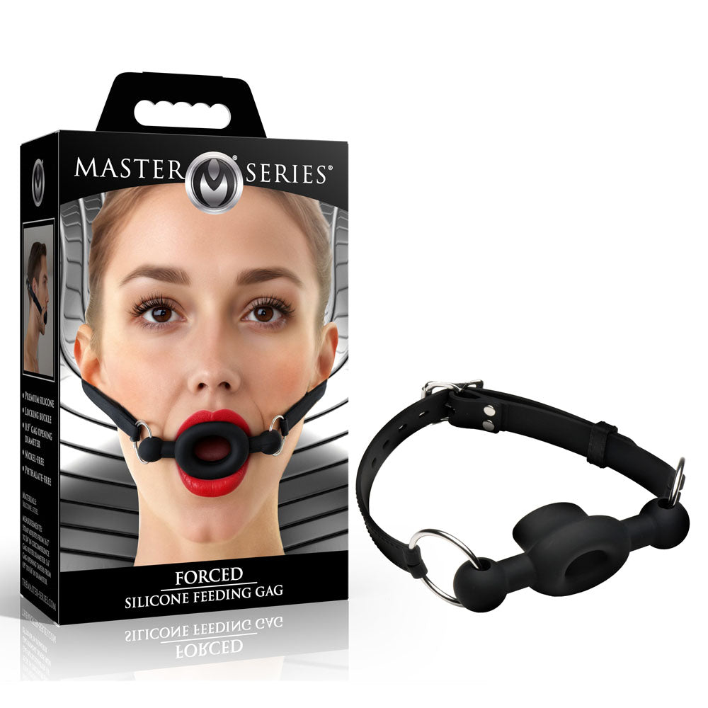 Master Series Forced -  Silicone Feeding Mouth Gag