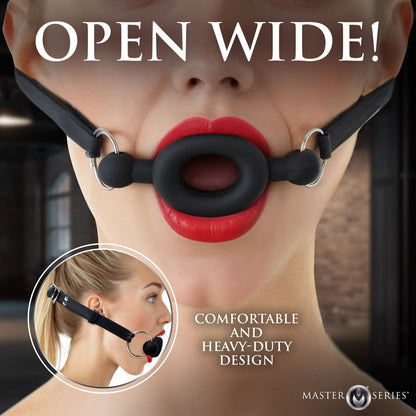 Master Series Forced -  Silicone Feeding Mouth Gag