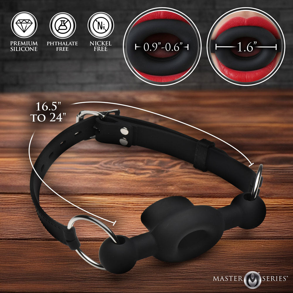 Master Series Forced -  Silicone Feeding Mouth Gag
