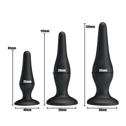 Party Up JERRY Butt Plug Set -  Butt Plugs - Set of 3 Sizes