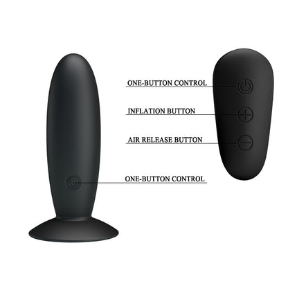 MR PLAY Remote Control Vibrating Anal Plug -  USB Rechargeable Vibrating Butt Plug with Wireless Remote