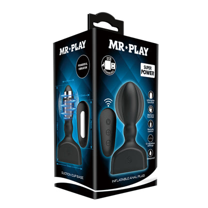 MR PLAY Inflatable Anal Plug -  USB Rechargeable Inflatable Anal Plug with Wireless Remote
