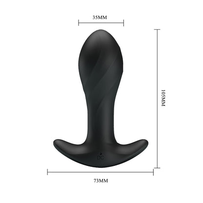 Party Up KEITH Vibrating Plug -  10.5 cm USB Rechargeable Vibrating Butt Plug