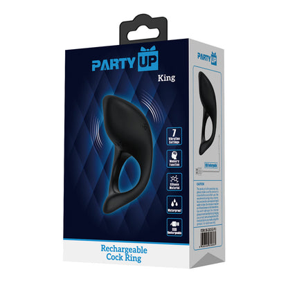 Party Up KING Rechargeable Cock Ring -  USB Rechargeable Cock Ring