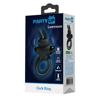 Party Up LAWRENCE Vibrating Cock Ring -  Vibrating Cock & Balls Ring