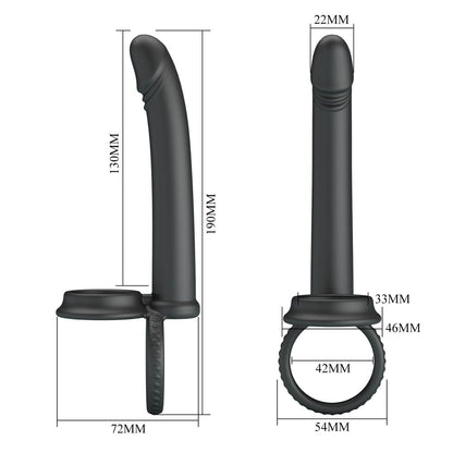 Party Up MARTIN Double Penetrator -  Cock & Ball Rings with Double Penetrator