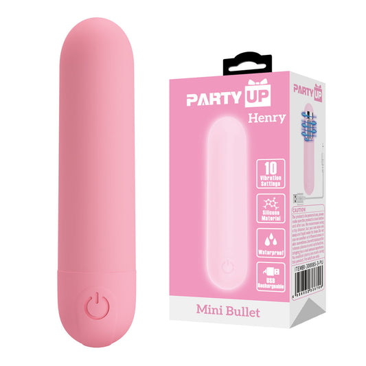 Party Up HENRY Mini Bullet -  -  8 cm USB Rechargeable Bullet