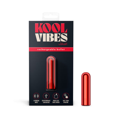 Kool Vibes - Rechargeable Mini Bullet - Cherry -  6.4 cm USB Rechargeable Bullet