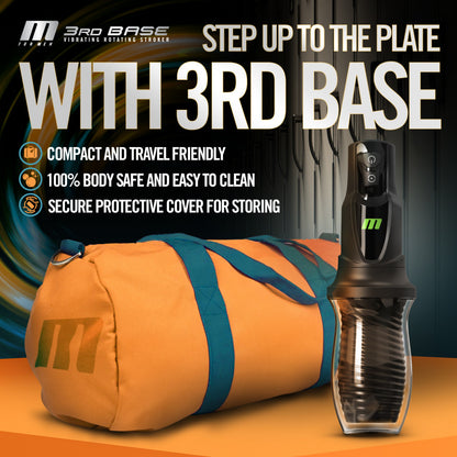 M For Men - 3rd Base -  USB Rechargeable Vibrating & Rotating Auto Stroker