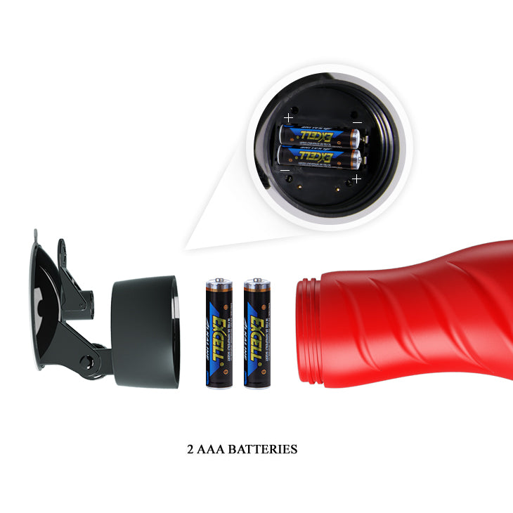 CRAZY BULL DELIA Vibrating Stroker -  Vibrating Vagina Stroker with Suction Base