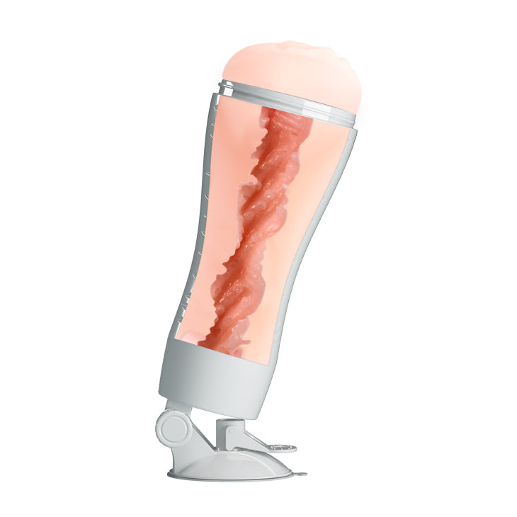 CRAZY BULL Flora Stroker -  Squeezable Vagina Stroker with Suction Base
