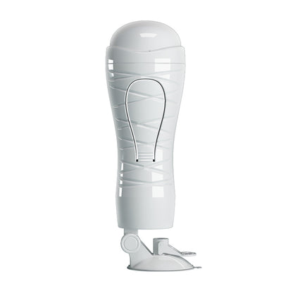CRAZY BULL FLORA Vibrating Stroker -  USB Rechargeable Vibrating Squeezeable Vagina Stroker with Suction Base