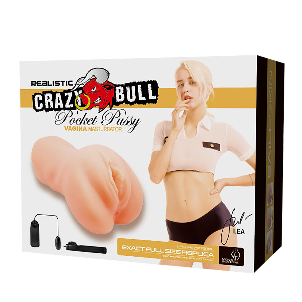 CRAZY BULL LEA Vibrating Vagina Stroker -  Vibrating Vagina Stroker