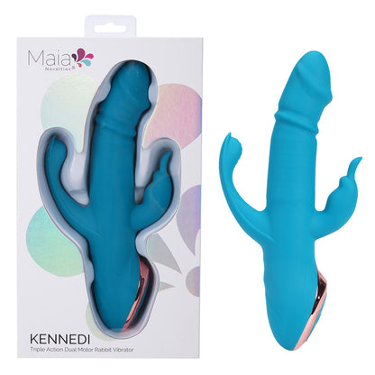 Maia KENNEDI -  23.5 cm USB Rechargeable Triple Stimulating Vibrator