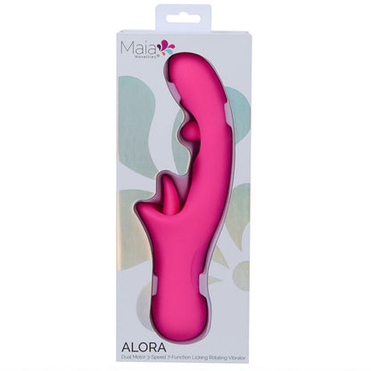 Maia ALORA -  24.1 cm USB Rechargeable Rotating & Licking Vibrator
