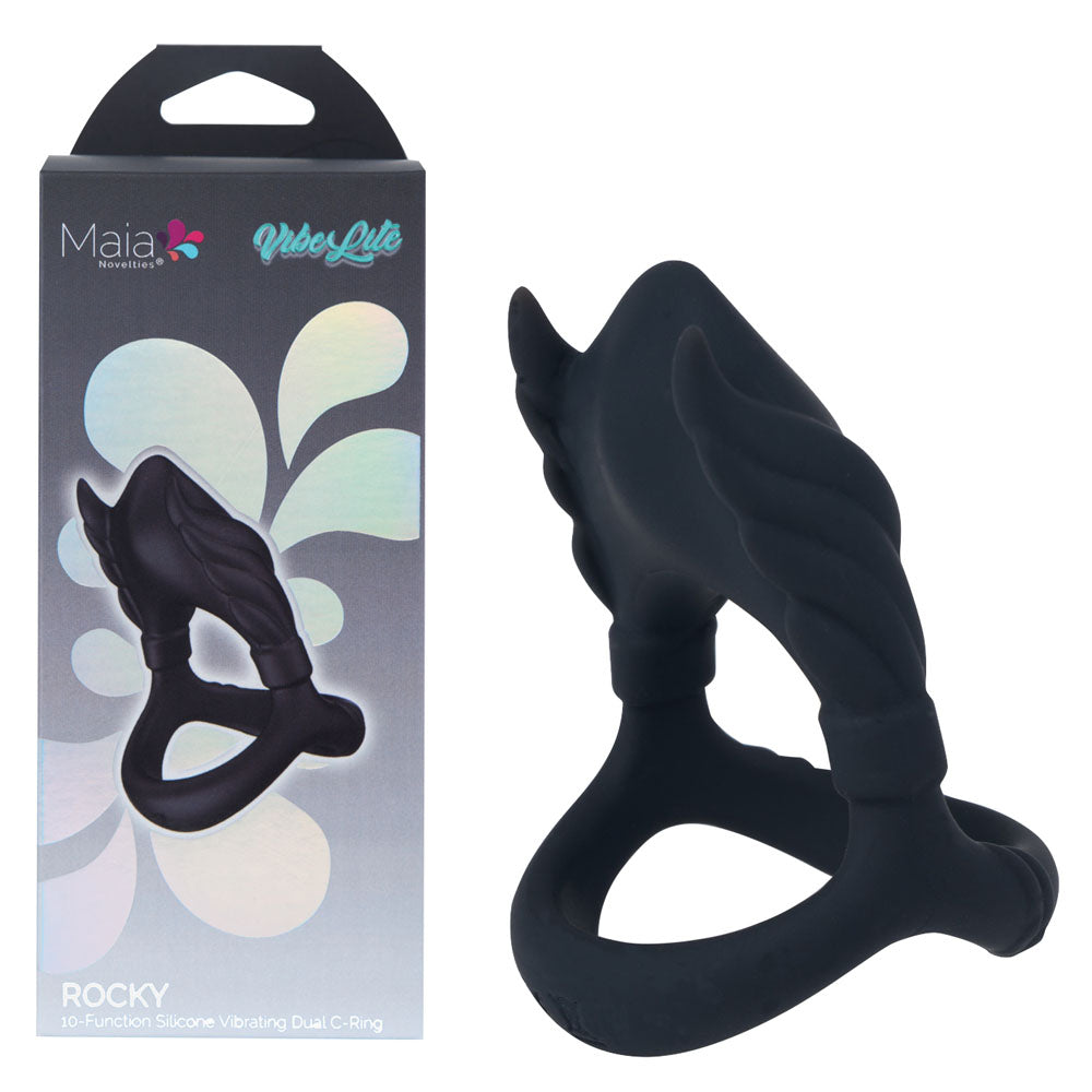 Maia ROCKY -  -  USB Rechargeable Vibrating Cock & Balls Ring