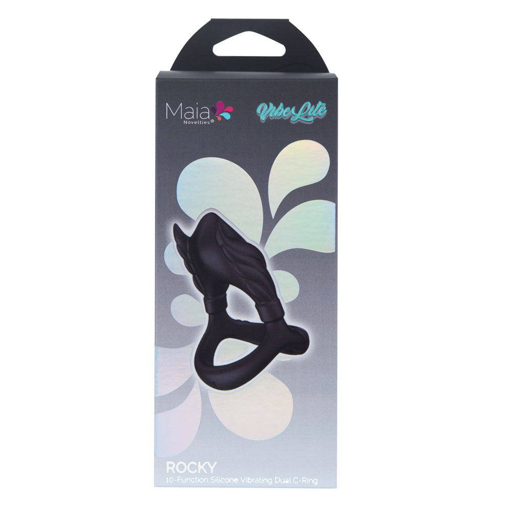 Maia ROCKY -  -  USB Rechargeable Vibrating Cock & Balls Ring