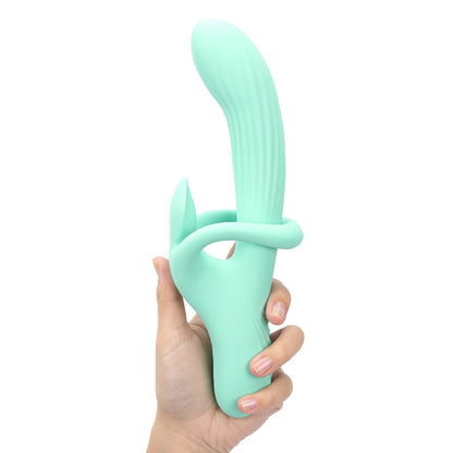 Maia TENLEY - Mint  24.1 cm USB Rechargeable Gyrating Rabbit Vibrator