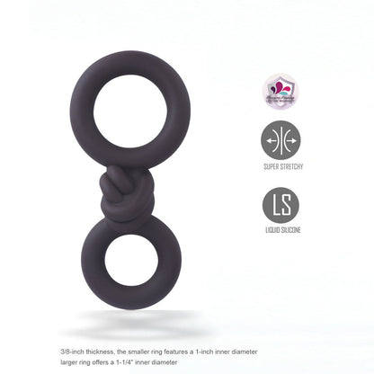 Maia COOPER - Chocolate - Chocolate  Cock & Balls Rings