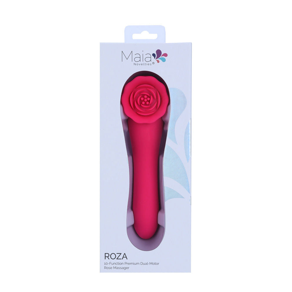 Maia ROZA -  18.4 cm USB Rechargeable Dual Ended Vibrator