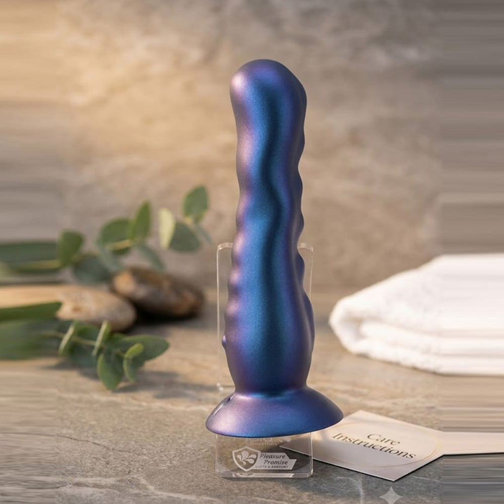 Maia AURORA - Metallic  21.6 cm USB Rechargeable Vibrating Dildo
