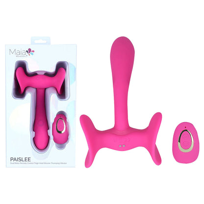 Maia PAISLEE -  16.5 cm USB Rechargeable Thigh Hold Vibrator with Wireless Remote