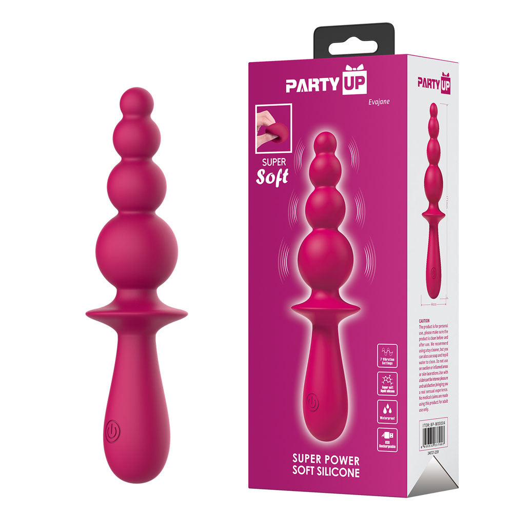 Party Up EVAJANE -  -  17.1 cm USB Rechargeable Beaded Vibrator