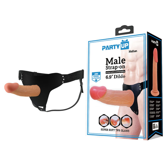 Party Up NATHAN Strap-On -  17.5 cm Hollow Strap-On