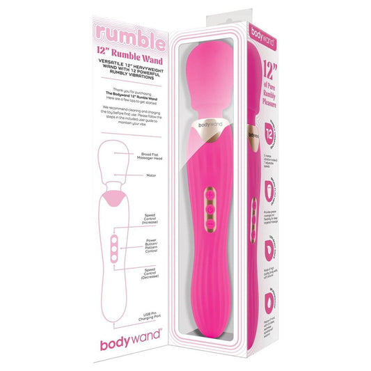 Bodywand RUMBLE WAND 12 Inch - Hot  - Hot  30 cm USB Rechargeable Massage Wand