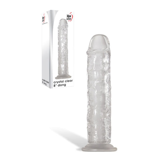 Adam & Eve Crystal  8'' Dong -  20.3 cm Dong