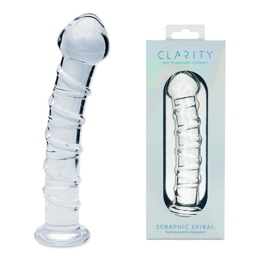 Clarity - Seraphic Spiral -  16 cm Glass Dildo