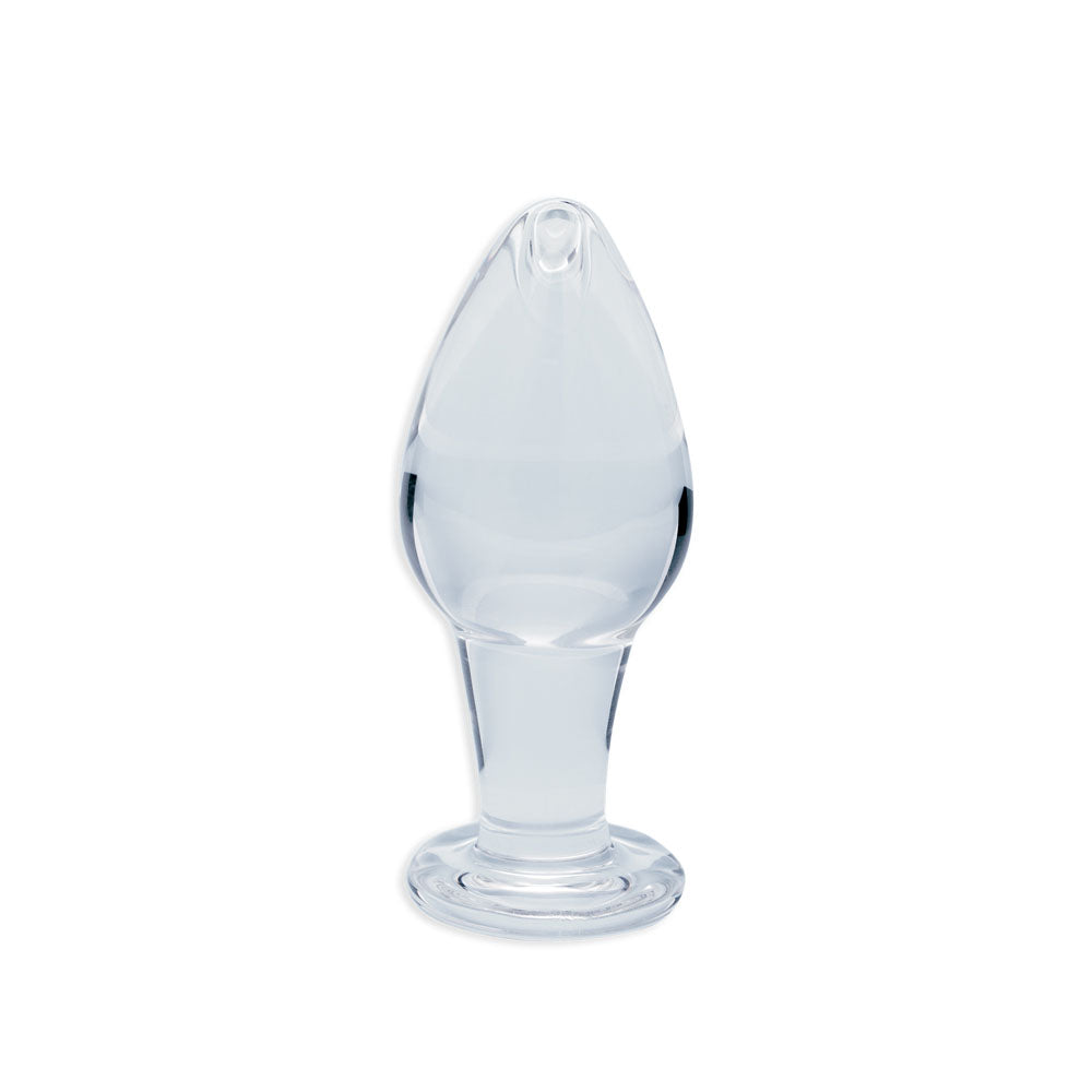 Clarity - Utopian Bud -  8.9 cm Glass Butt Plug