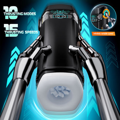 CyberSkin B-Titan -  USB Rechargeable Thrusting & Vibrating Auto Masturbator with Heater