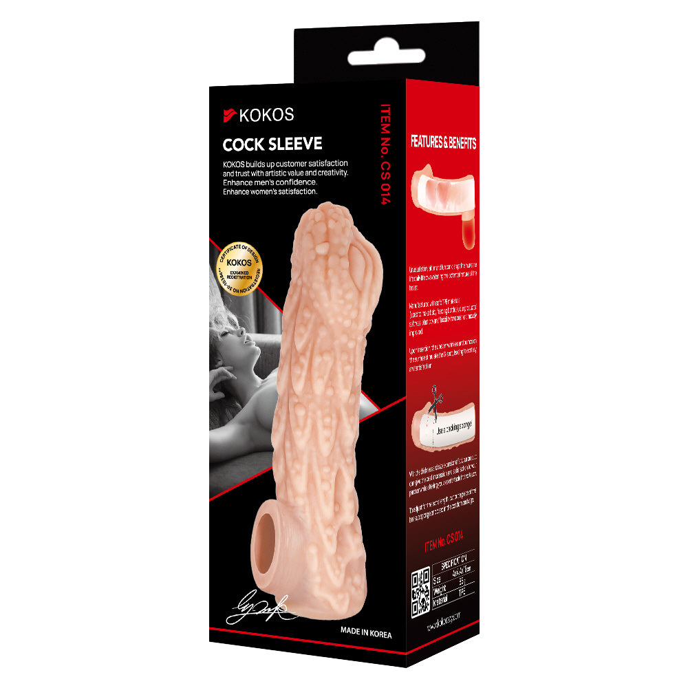 Kokos Cock Sleeve 014 -  Penis Extension Sleeve - Large Size