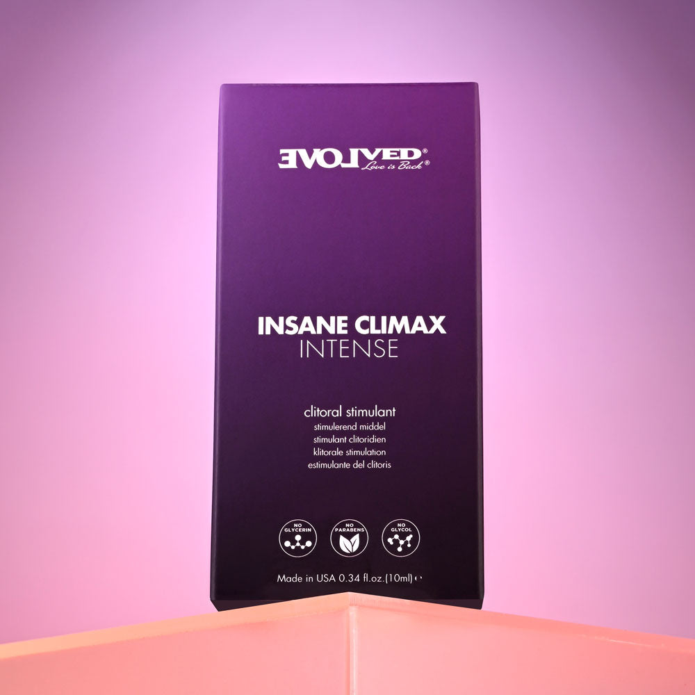 Evolved INSANE CLIMAX - INTENSE - Clitoral Stimulation Gel - 10 ml Tube