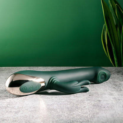 Evolved RABBIT TAP TAP -  25 cm USB Rechargeable Rabbit Vibrator with Tapping Tip