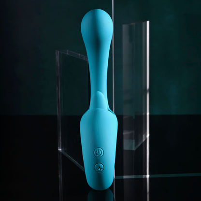 Evolved HOW MANY LICKS -  17.8 cm USB Rechargeable Vibrator with Flicking Stimulator